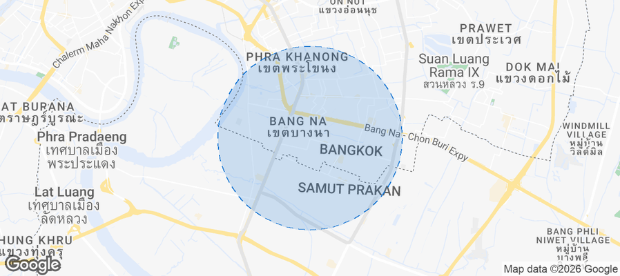 Bang Na Airbnb map